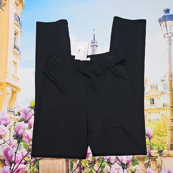 Sage Pleated High Waisted Slit‎ Leg Flare Pants Size Medium NWT - Picture 2 of 9